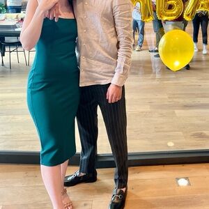 Lulu's Teal Midi Dress